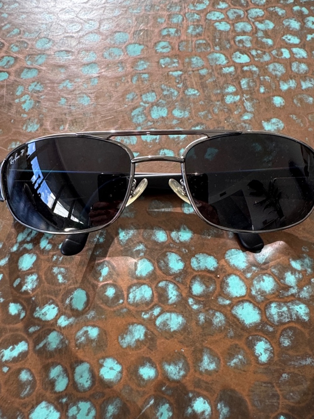 Ray-Ban Men’s Black Lens Pilot Sunglasses - Silver Frame